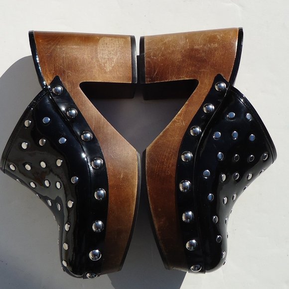 SIZE 36.5. MARC by MARC JACOBS “Dylan” wooden clogs. - Picture 9 of 16